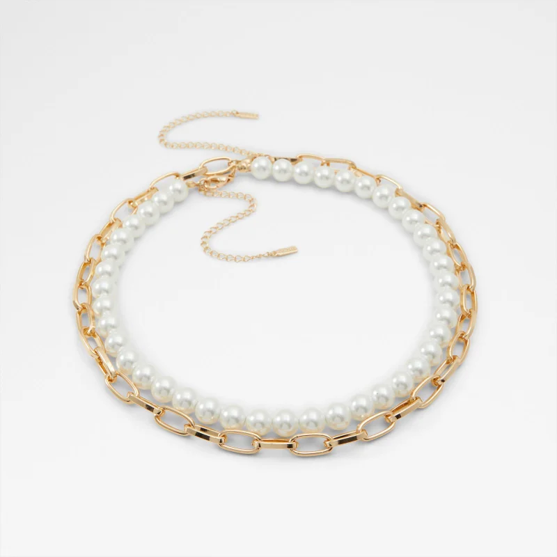 الدو DIYANA Pearl Detail Layered Necklace